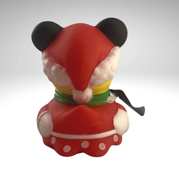 Disney Duckz Minnie Mouse Miniature Christmas Rubber Duck Bath Toy 2pc Lot New - Picture 5 of 8